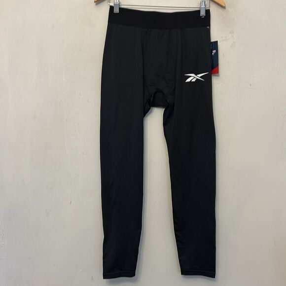 Reebok black compression pants Size M New - Picture 3 of 10